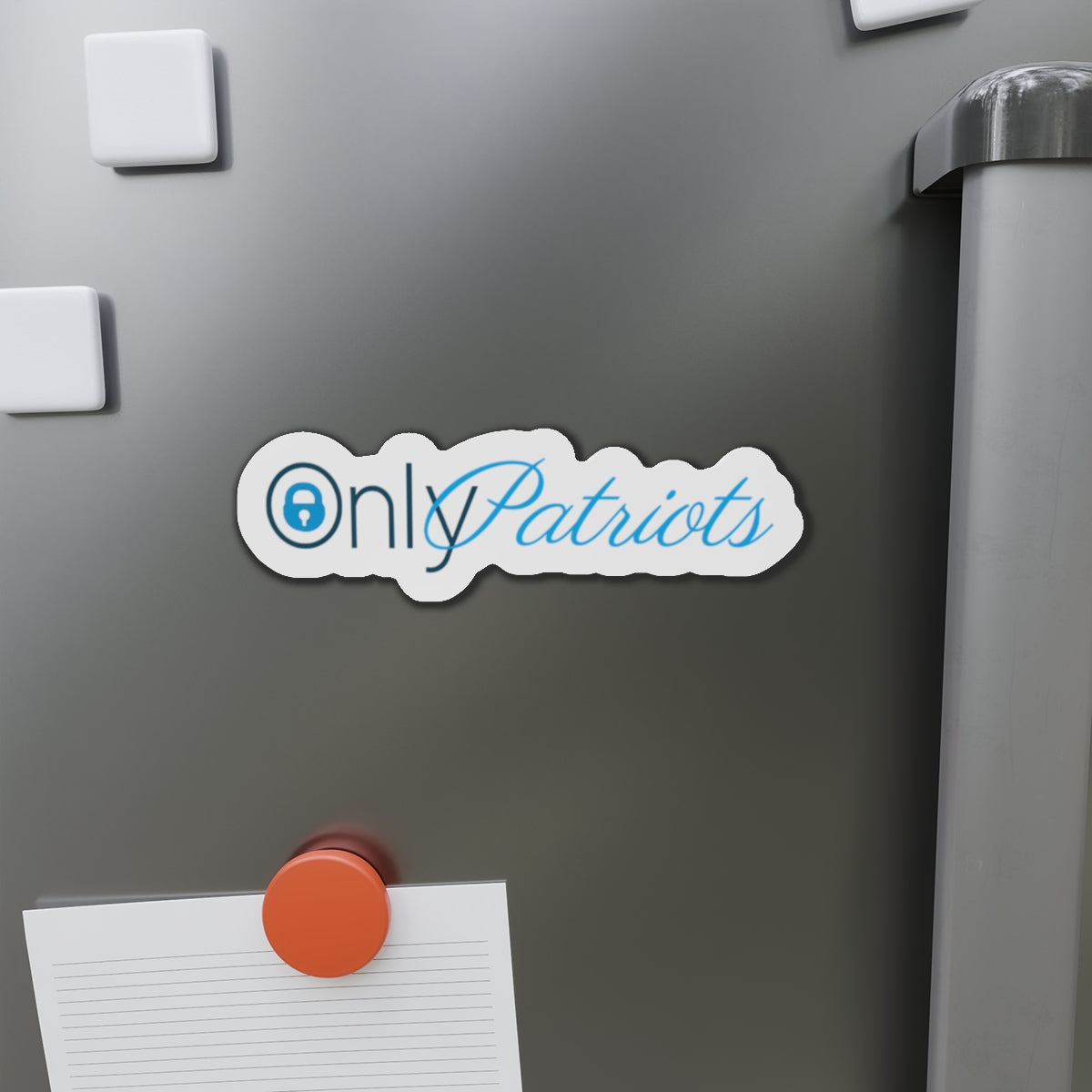 Only Patriots Die-Cut Magnet – Bold Vinyl Magnet for Fridge, Locker & More - The Patriots .co