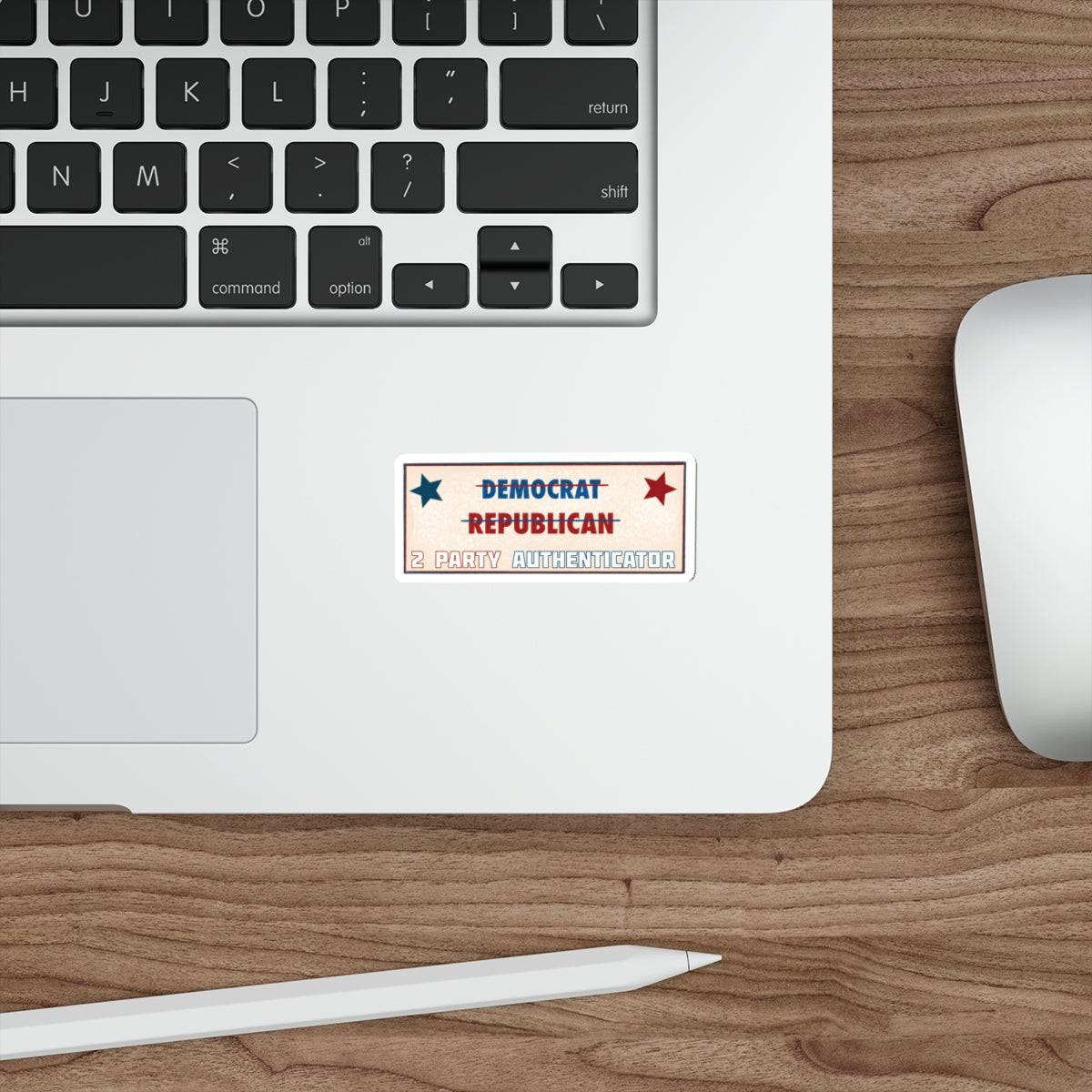 2 Party Authenticator Die-Cut Sticker – Bold Statement Sticker for Patriots - The Patriots .co