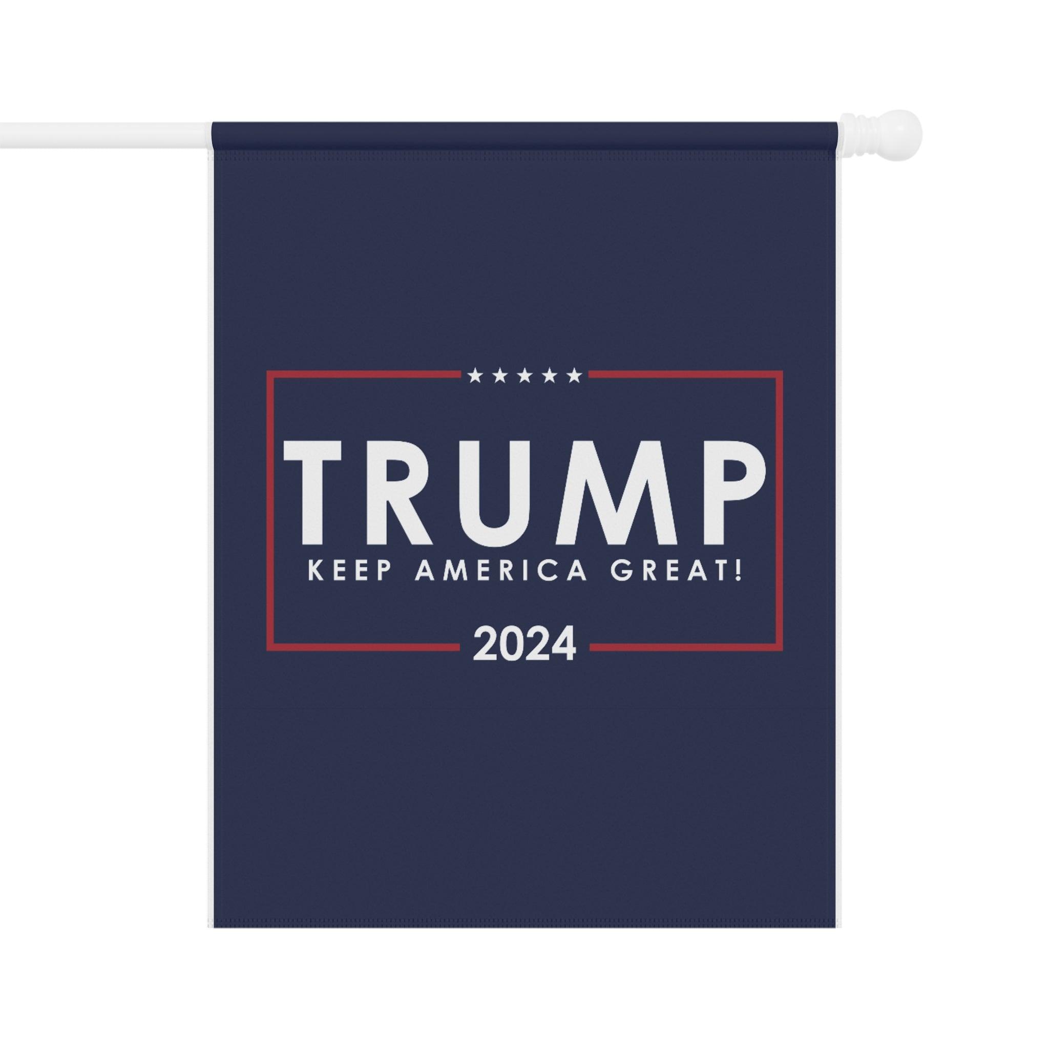 Trump 2024 Garden Flag – Keep America Great Patriotic Outdoor Banner - The Patriots .co