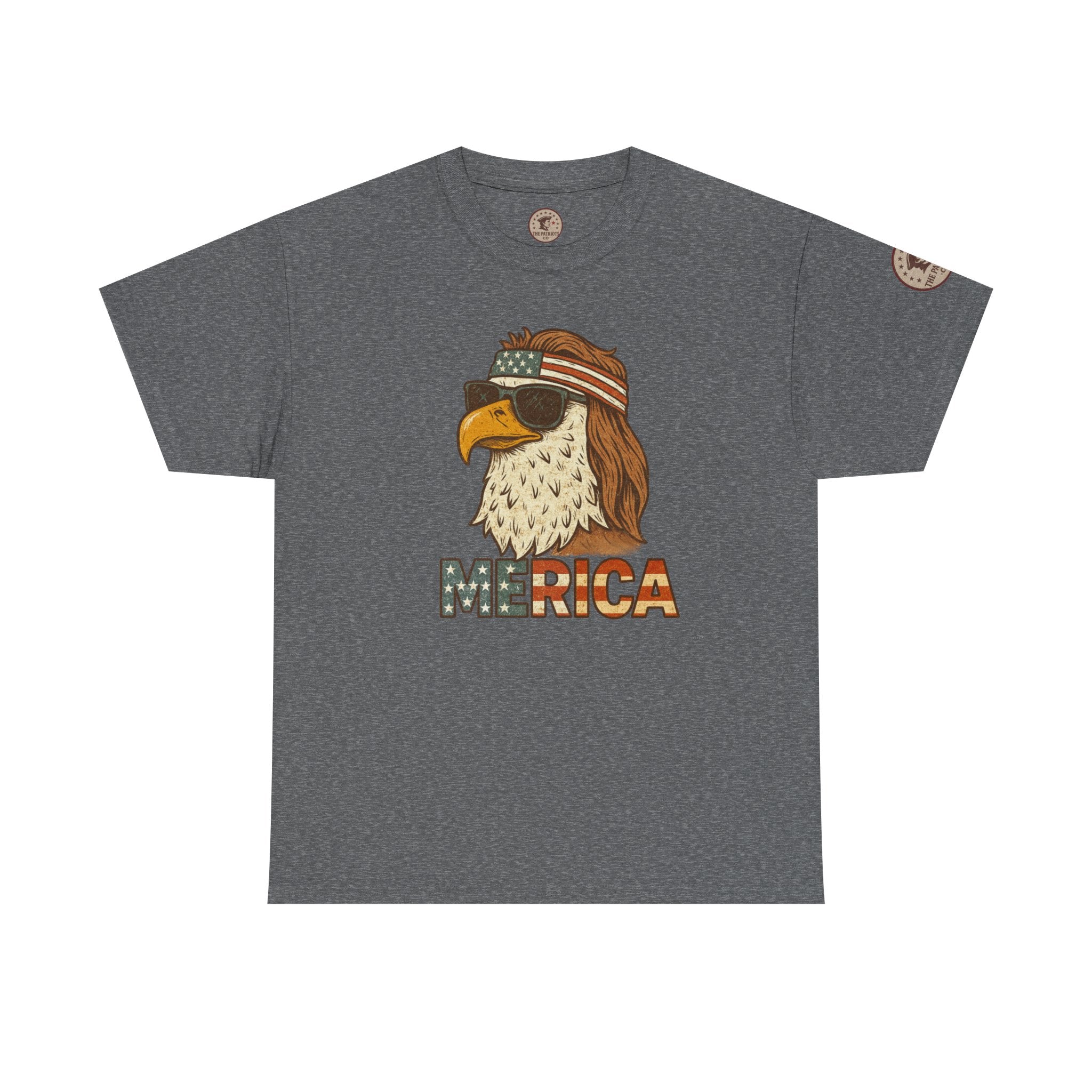 “Merica” Bald Eagle Graphic Tee – Heavy Cotton Graphic Tee Shirt - The Patriots .co
