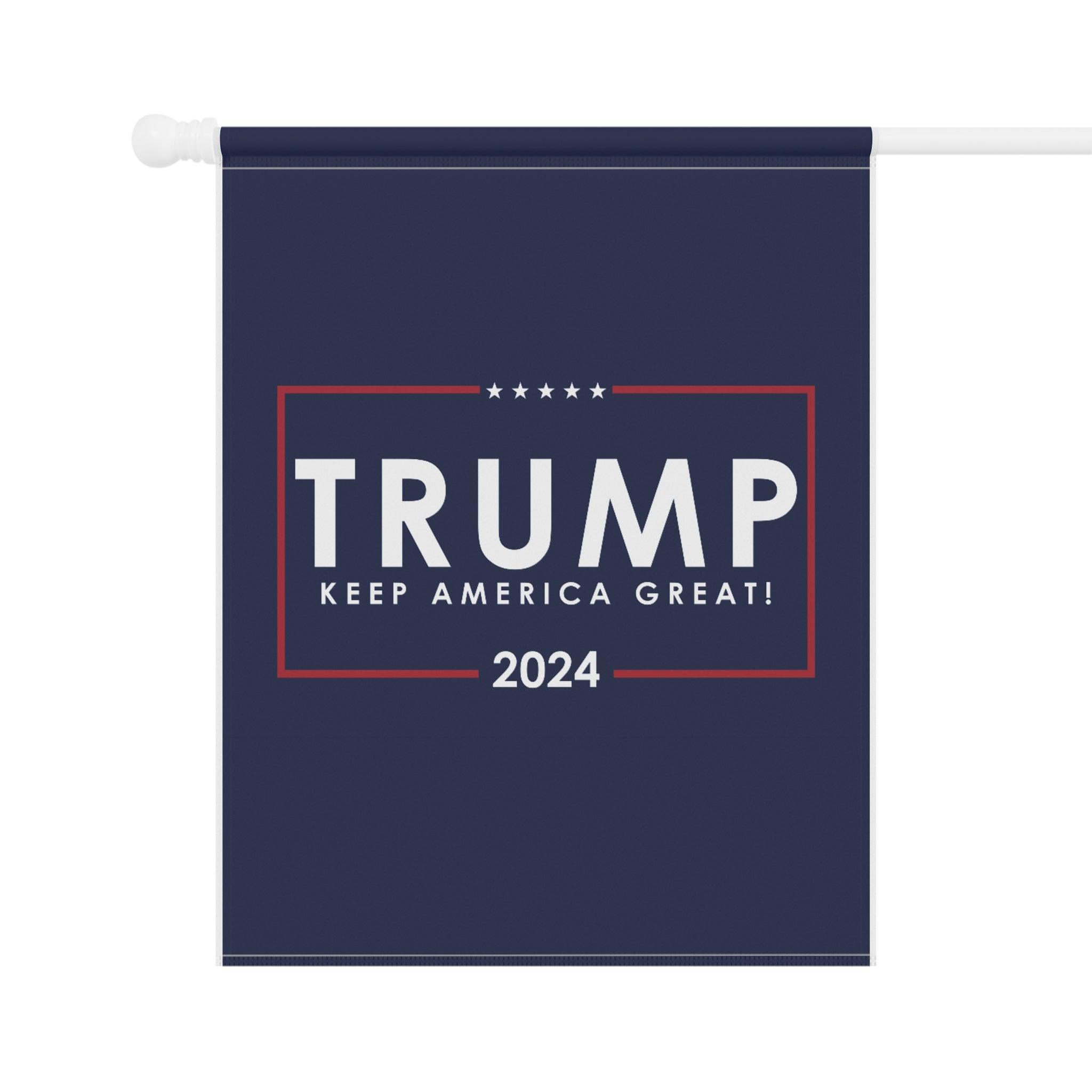 Trump 2024 Garden Flag – Keep America Great Patriotic Outdoor Banner - The Patriots .co