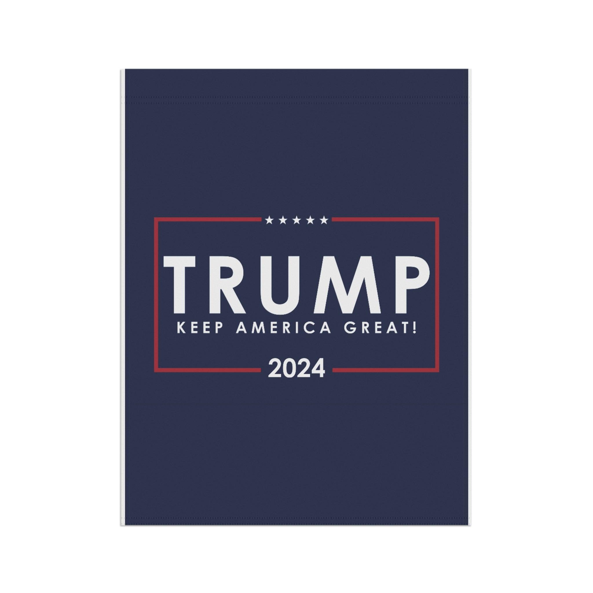 Trump 2024 Garden Flag – Keep America Great Patriotic Outdoor Banner - The Patriots .co