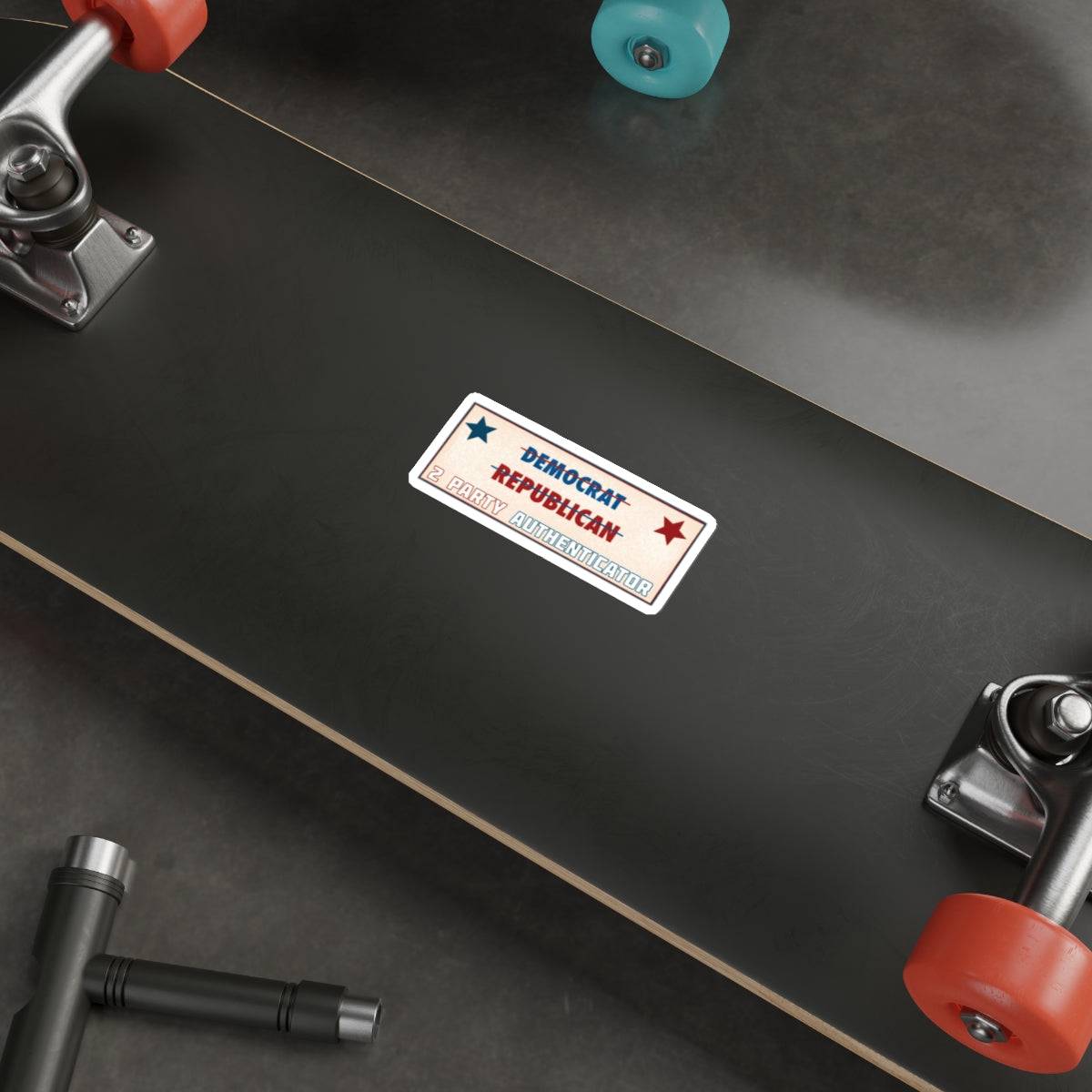 2 Party Authenticator Die-Cut Sticker – Bold Statement Sticker for Patriots - The Patriots .co