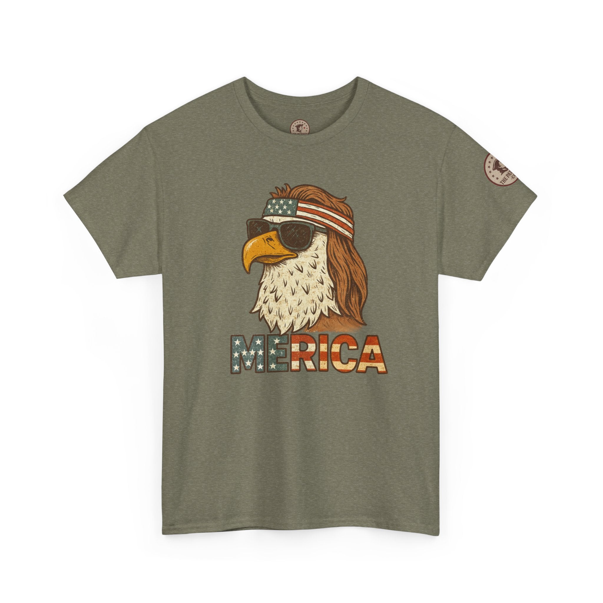 “Merica” Bald Eagle Graphic Tee – Heavy Cotton Graphic Tee Shirt - The Patriots .co