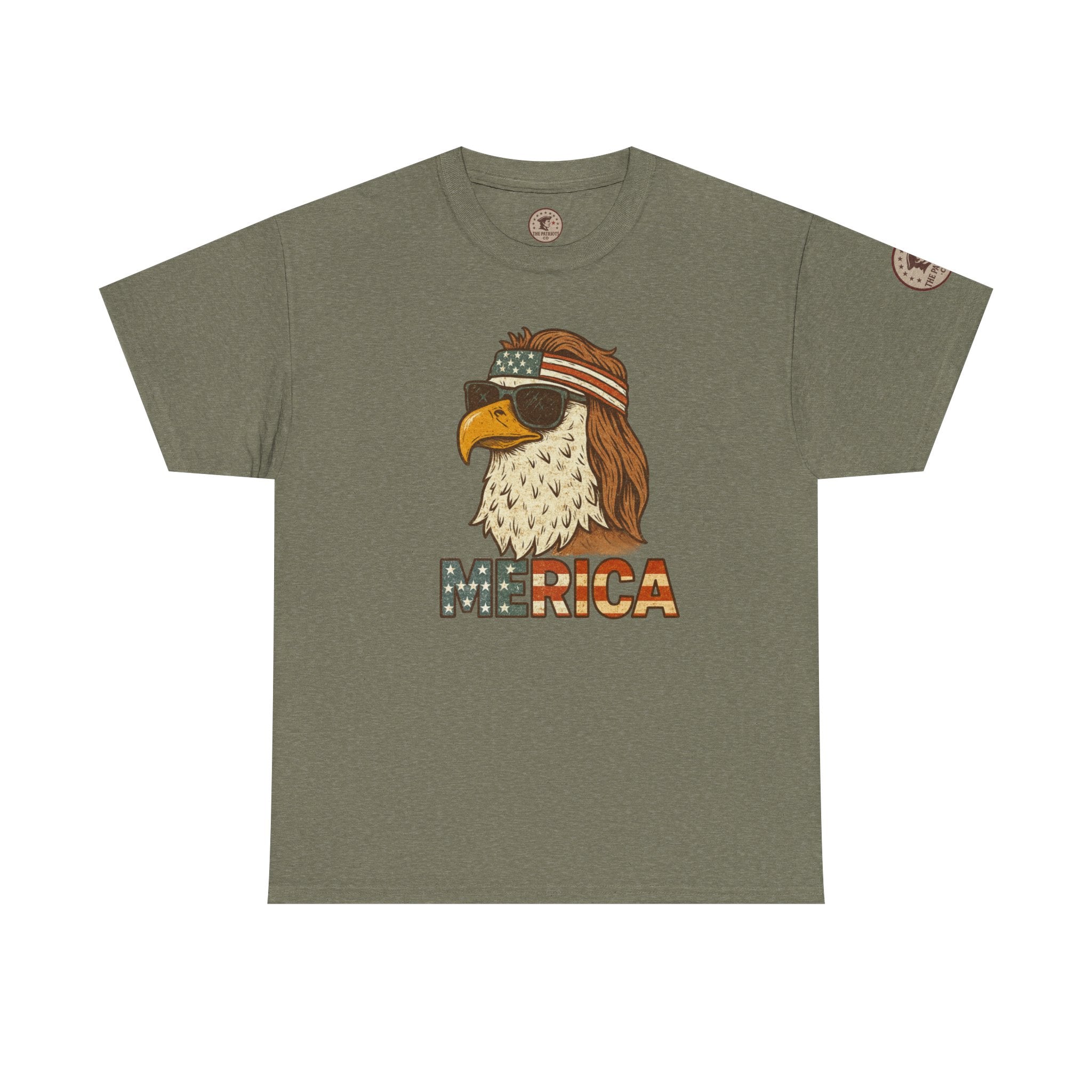 “Merica” Bald Eagle Graphic Tee – Heavy Cotton Graphic Tee Shirt - The Patriots .co