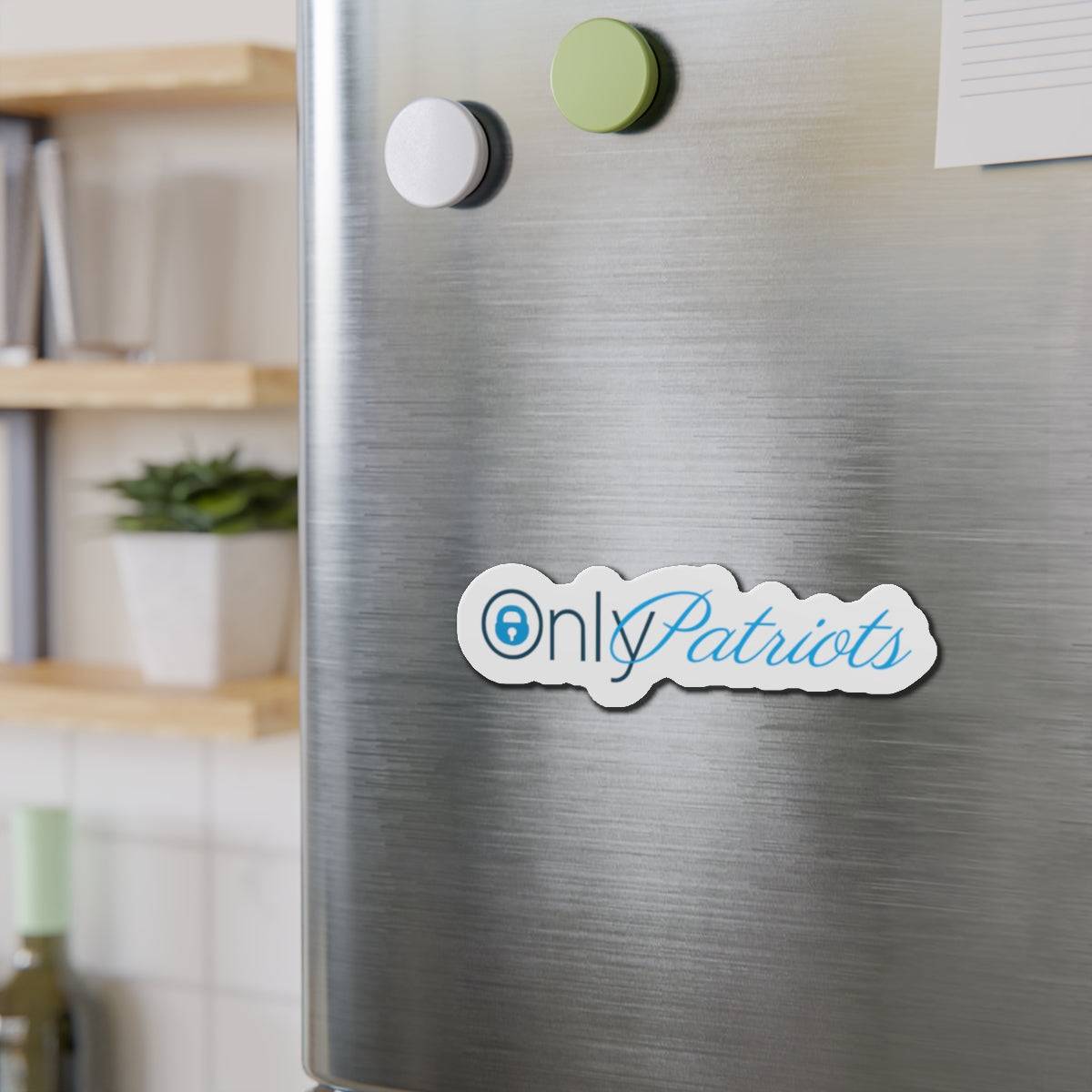 Only Patriots Die-Cut Magnet – Bold Vinyl Magnet for Fridge, Locker & More - The Patriots .co