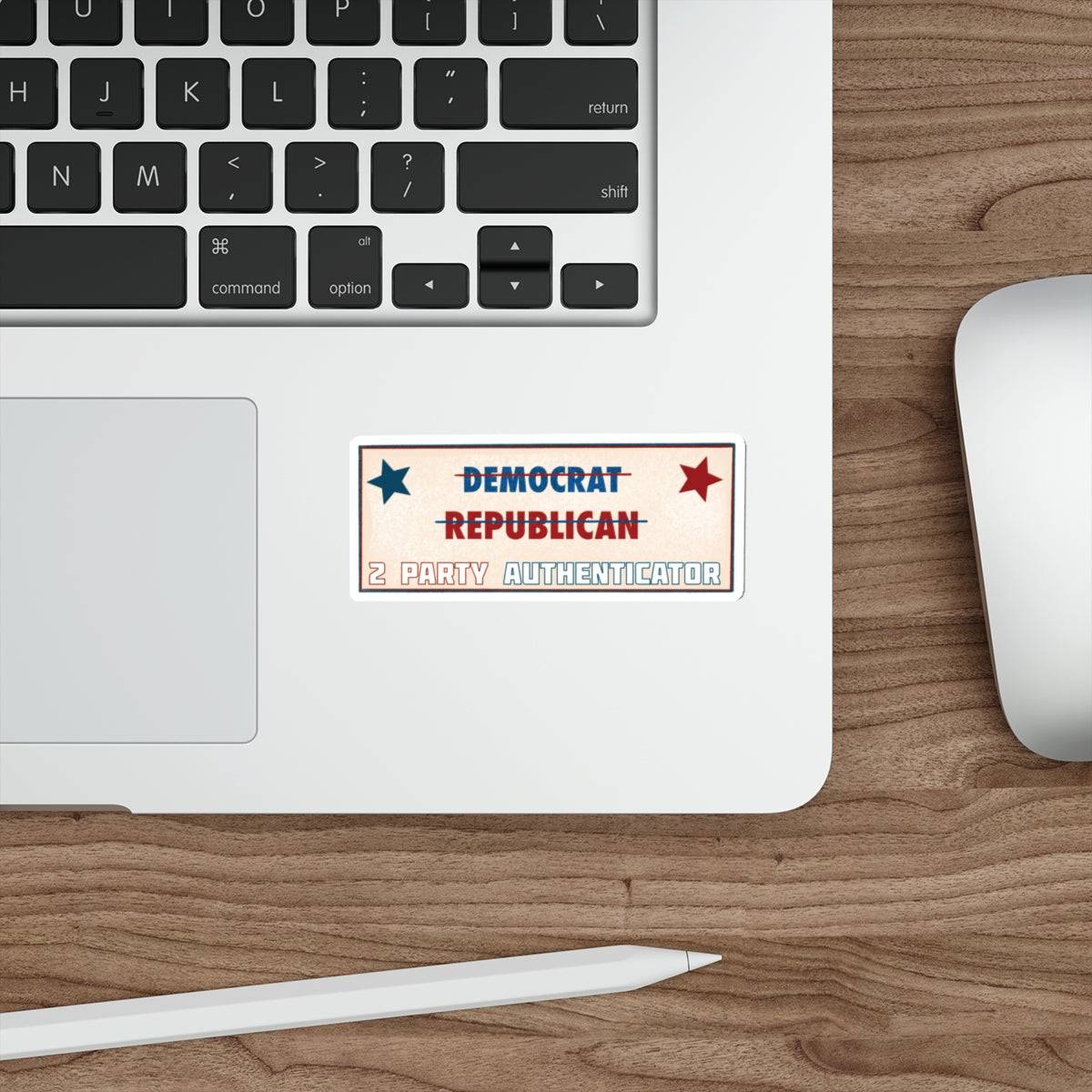 2 Party Authenticator Die-Cut Sticker – Bold Statement Sticker for Patriots - The Patriots .co