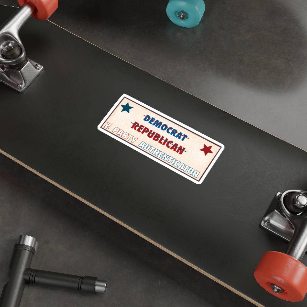 2 Party Authenticator Die-Cut Sticker – Bold Statement Sticker for Patriots - The Patriots .co