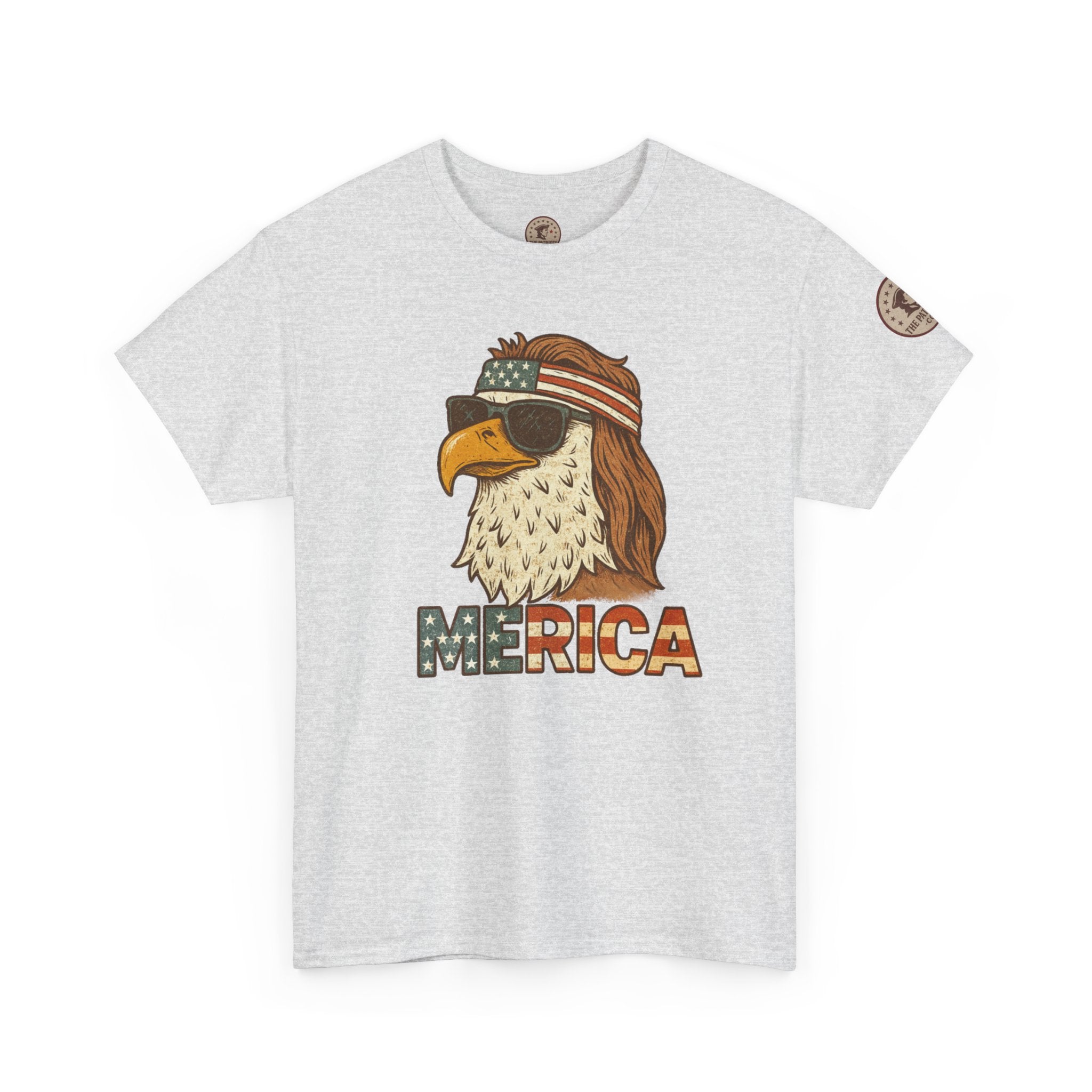 “Merica” Bald Eagle Graphic Tee – Heavy Cotton Graphic Tee Shirt - The Patriots .co