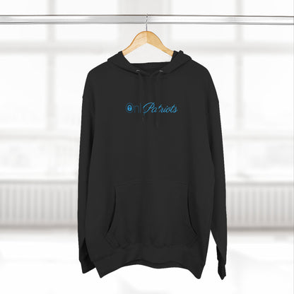 Only Patriots Three-Panel Fleece Hoodie - Cozy Patriots .CO Apparel - The Patriots .co