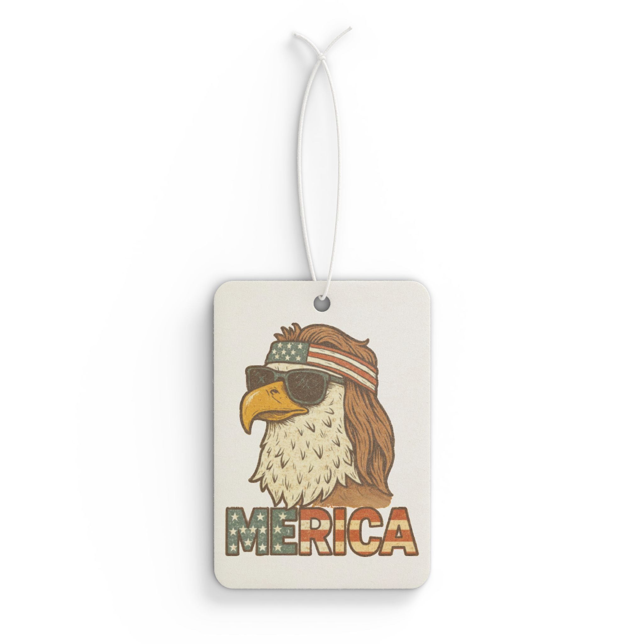 Merica Eagle Car Air Freshener – Patriotic USA Flag Scented Auto Accessory - The Patriots .co