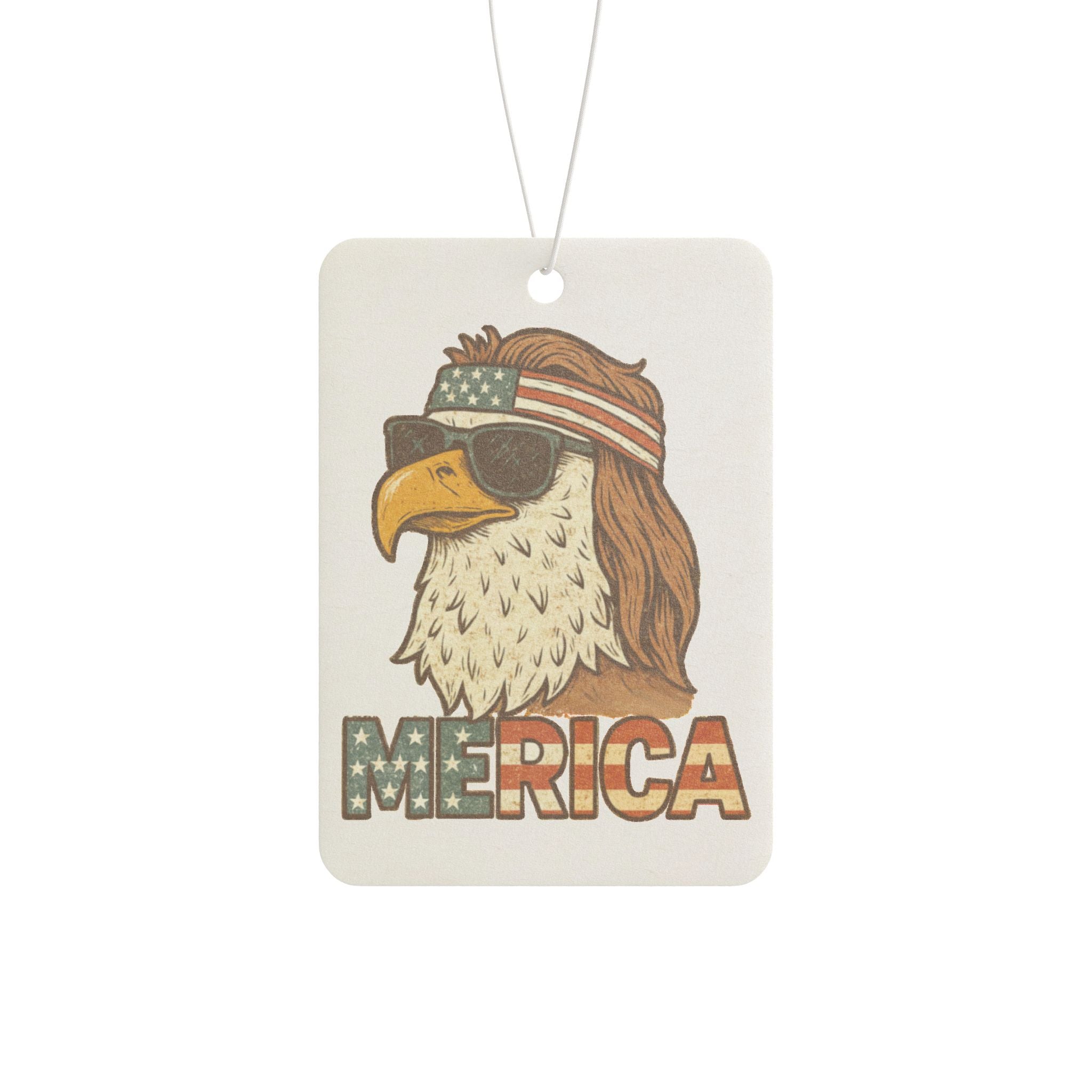 Merica Eagle Car Air Freshener – Patriotic USA Flag Scented Auto Accessory - The Patriots .co
