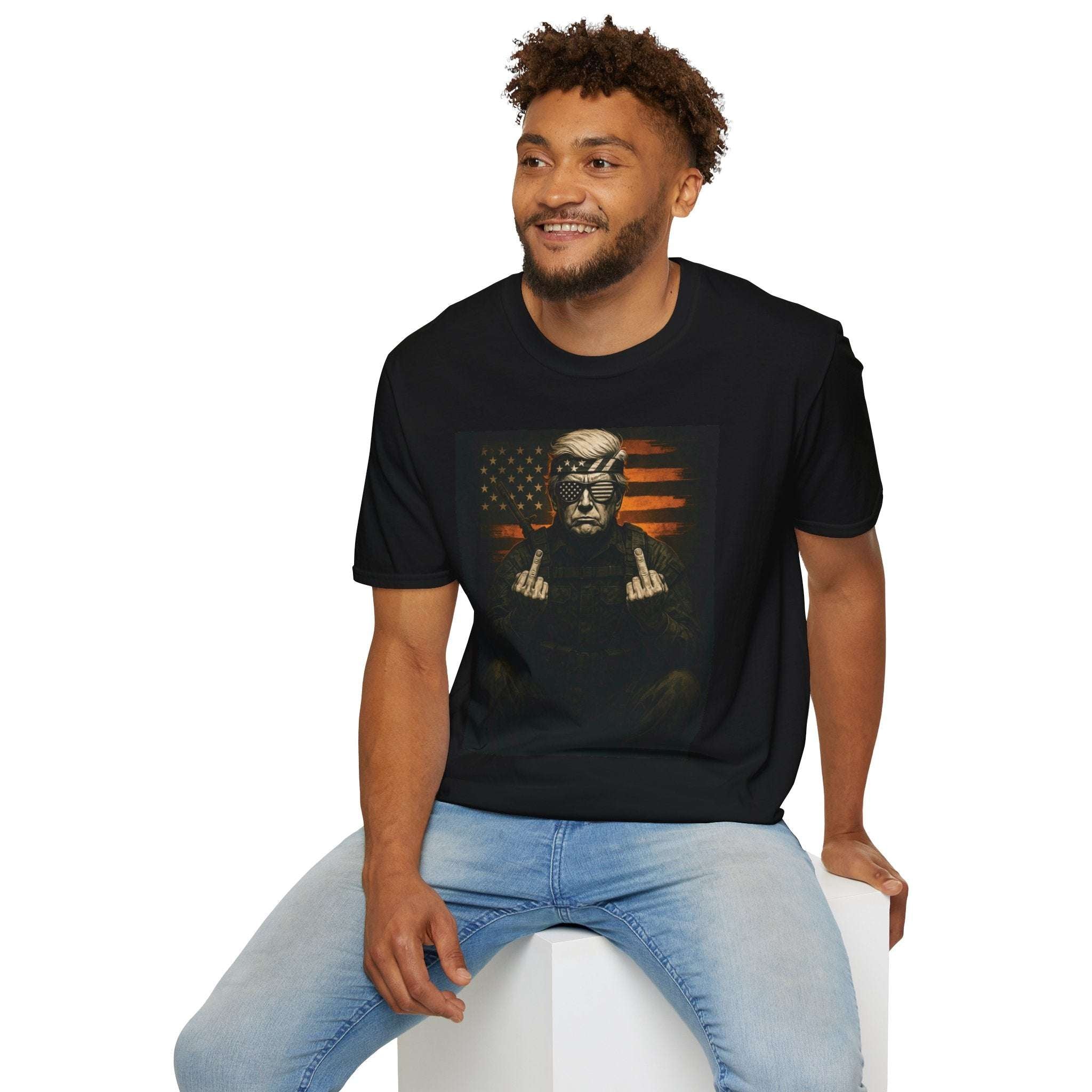 Call of Duty Red Ops 2 - Donald Trump Call of Duty Parody Graphic Tee T-Shirt – Funny Conservative Gamer Shirt
