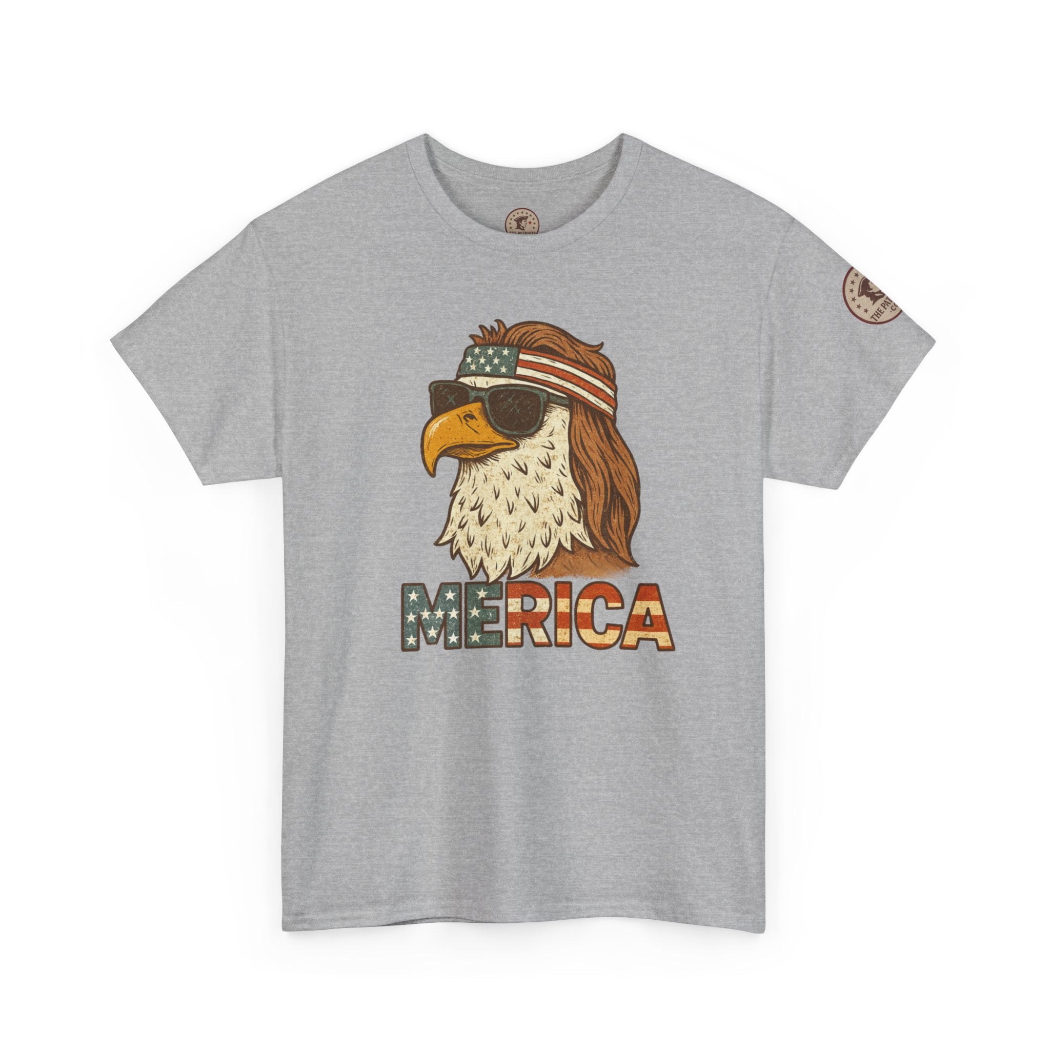 “Merica” Bald Eagle Graphic Tee – Heavy Cotton Graphic Tee Shirt - The Patriots .co