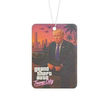Grand Theft Auto Trump City Car Air Freshener - Unique Gift for Gamers