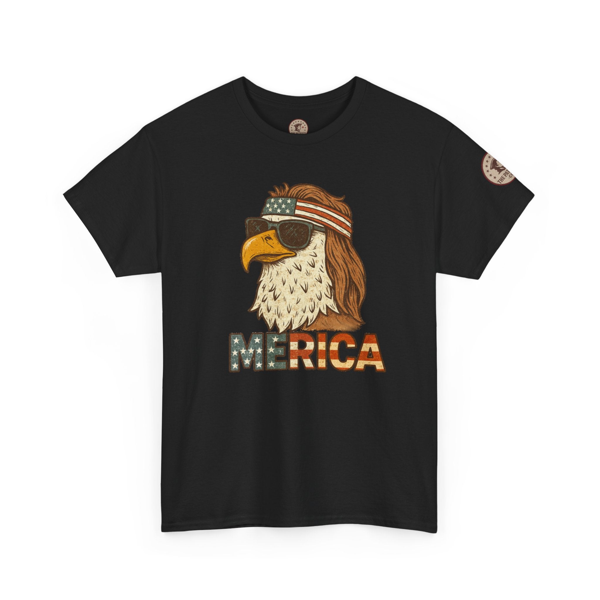 “Merica” Bald Eagle Graphic Tee – Heavy Cotton Graphic Tee Shirt - The Patriots .co