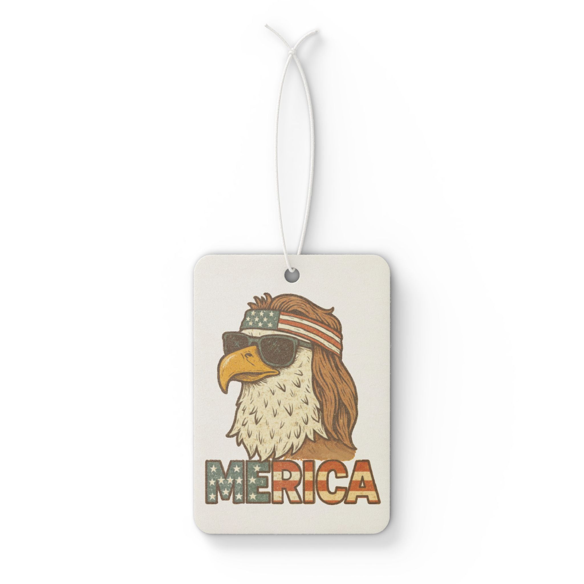 Merica Eagle Car Air Freshener – Patriotic USA Flag Scented Auto Accessory - The Patriots .co