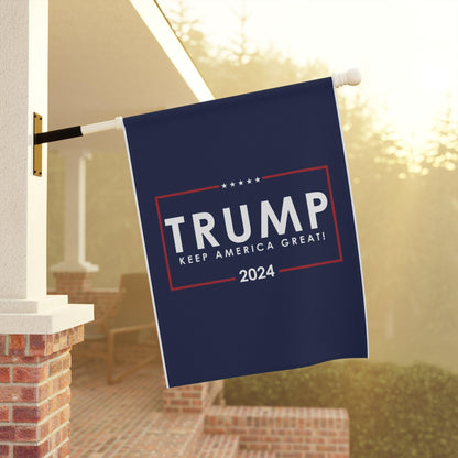 Trump 2024 Garden Flag – Keep America Great Patriotic Outdoor Banner - The Patriots .co