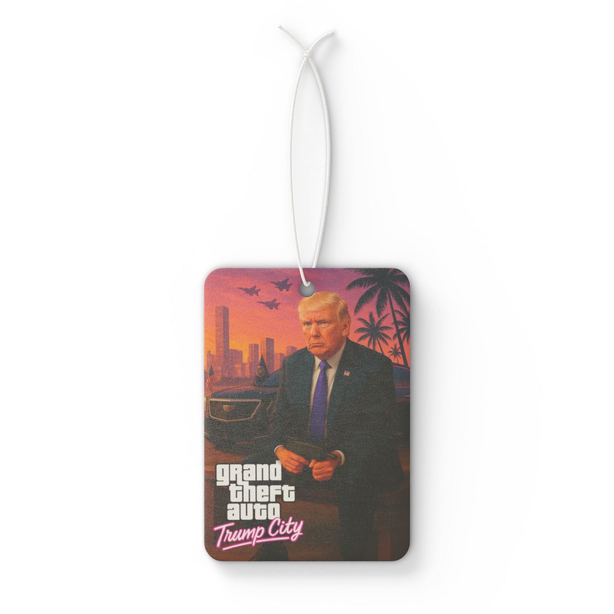 Grand Theft Auto Trump City Car Air Freshener - Unique Gift for Gamers