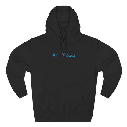 Only Patriots Three-Panel Fleece Hoodie - Cozy Patriots .CO Apparel - The Patriots .co