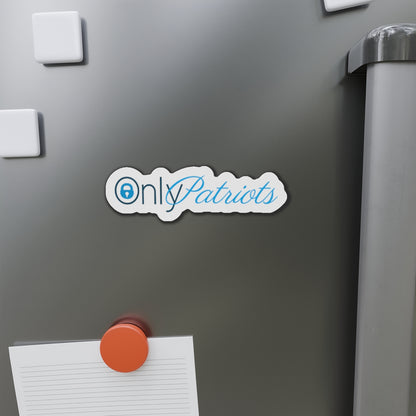 Only Patriots Die-Cut Magnet – Bold Vinyl Magnet for Fridge, Locker & More - The Patriots .co