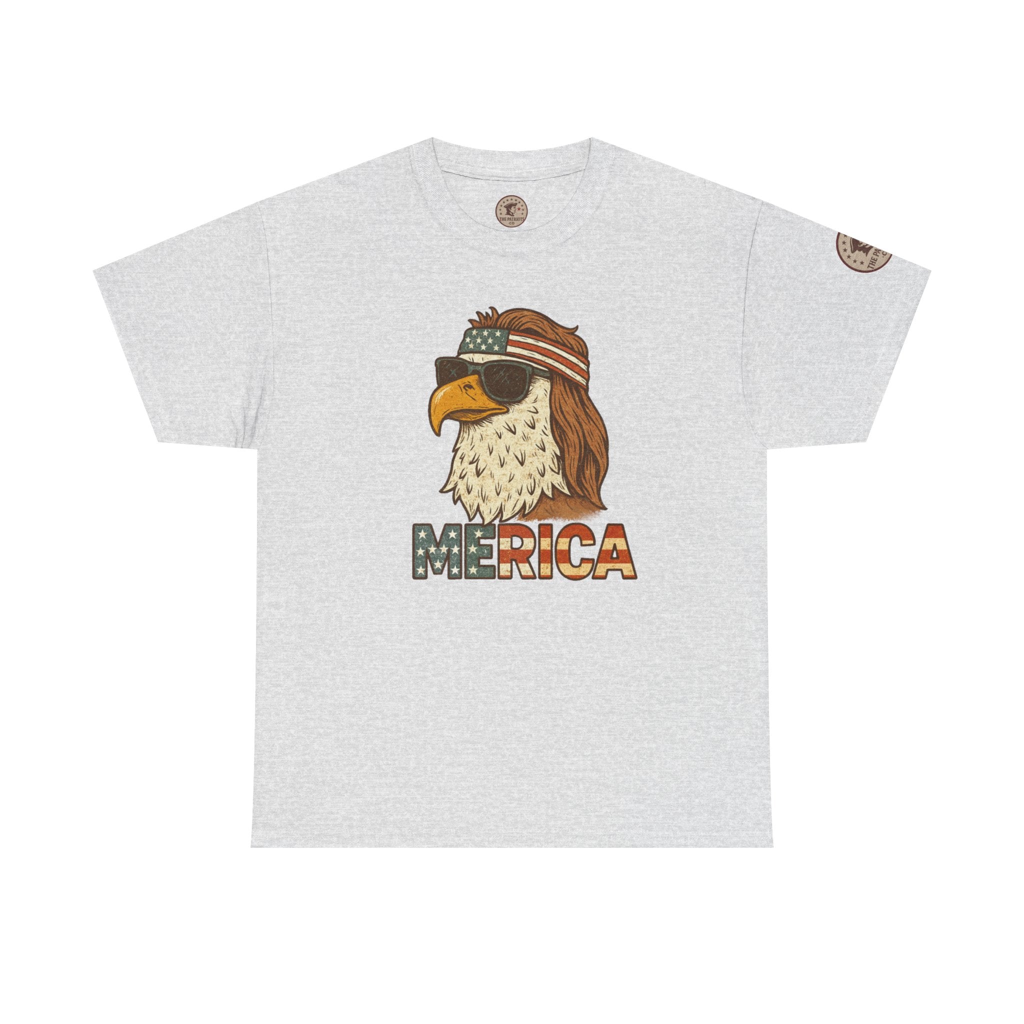 “Merica” Bald Eagle Graphic Tee – Heavy Cotton Graphic Tee Shirt - The Patriots .co