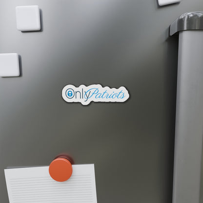 Only Patriots Die-Cut Magnet – Bold Vinyl Magnet for Fridge, Locker & More - The Patriots .co