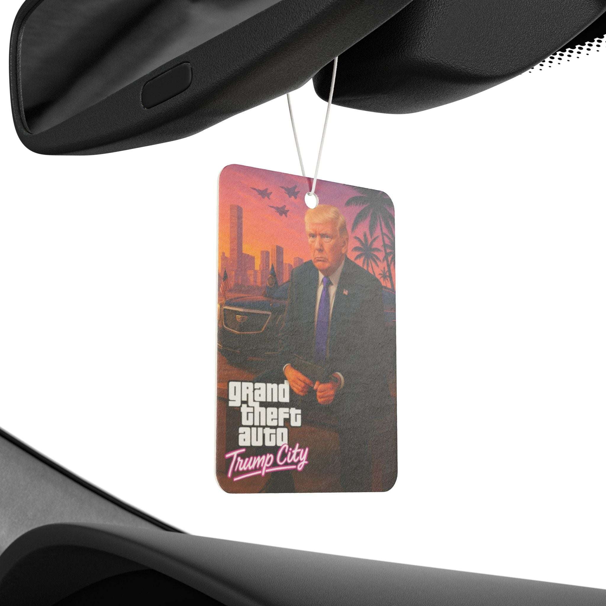 Grand Theft Auto Trump City Car Air Freshener - Unique Gift for Gamers