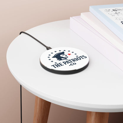 The Patriots .CO Patriotic Wireless Fast Qi Charger – Conservative Tech Gear by The Patriots .CO - The Patriots .co