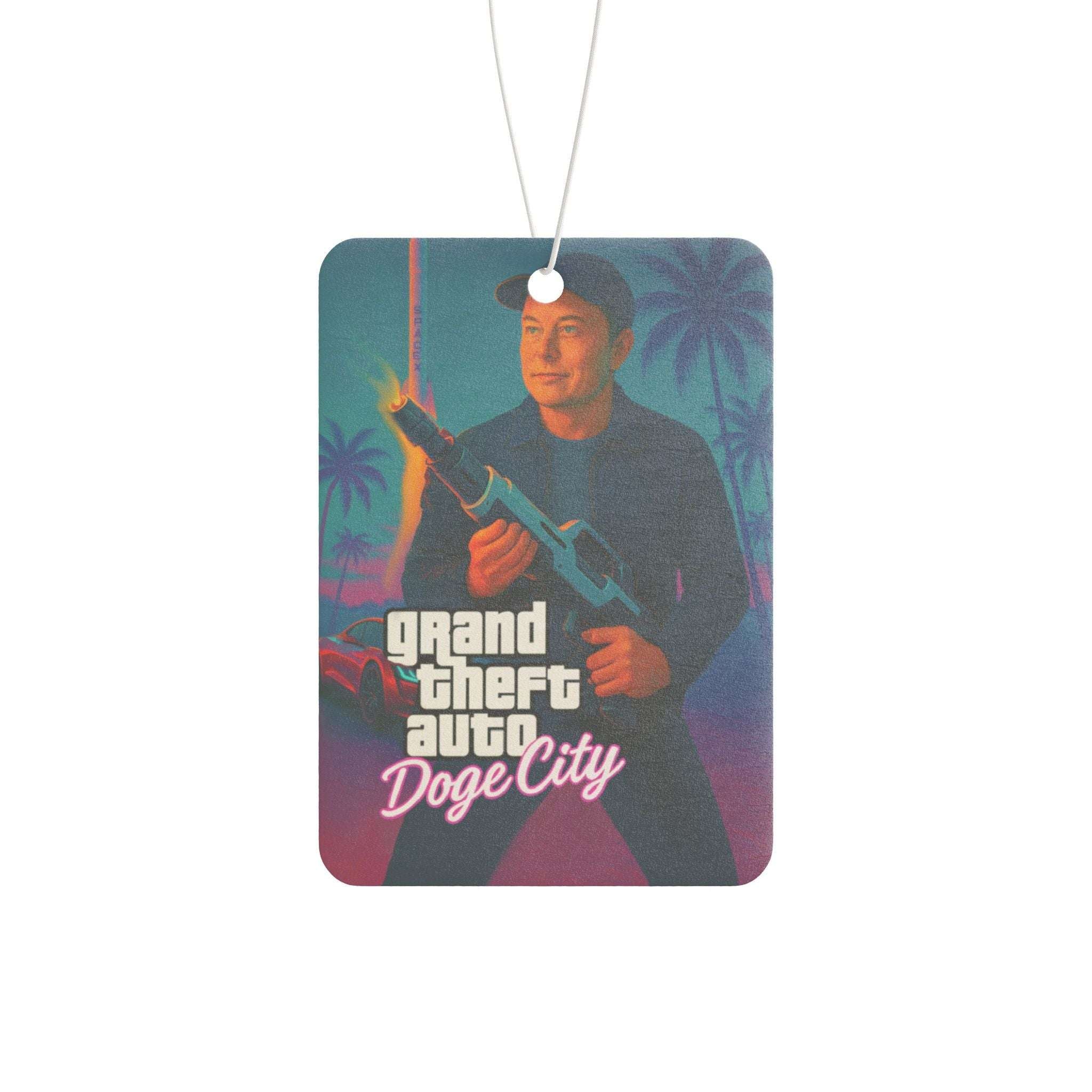 Grand Theft Auto Doge City Car Air Freshener - Retro Gamer Aroma