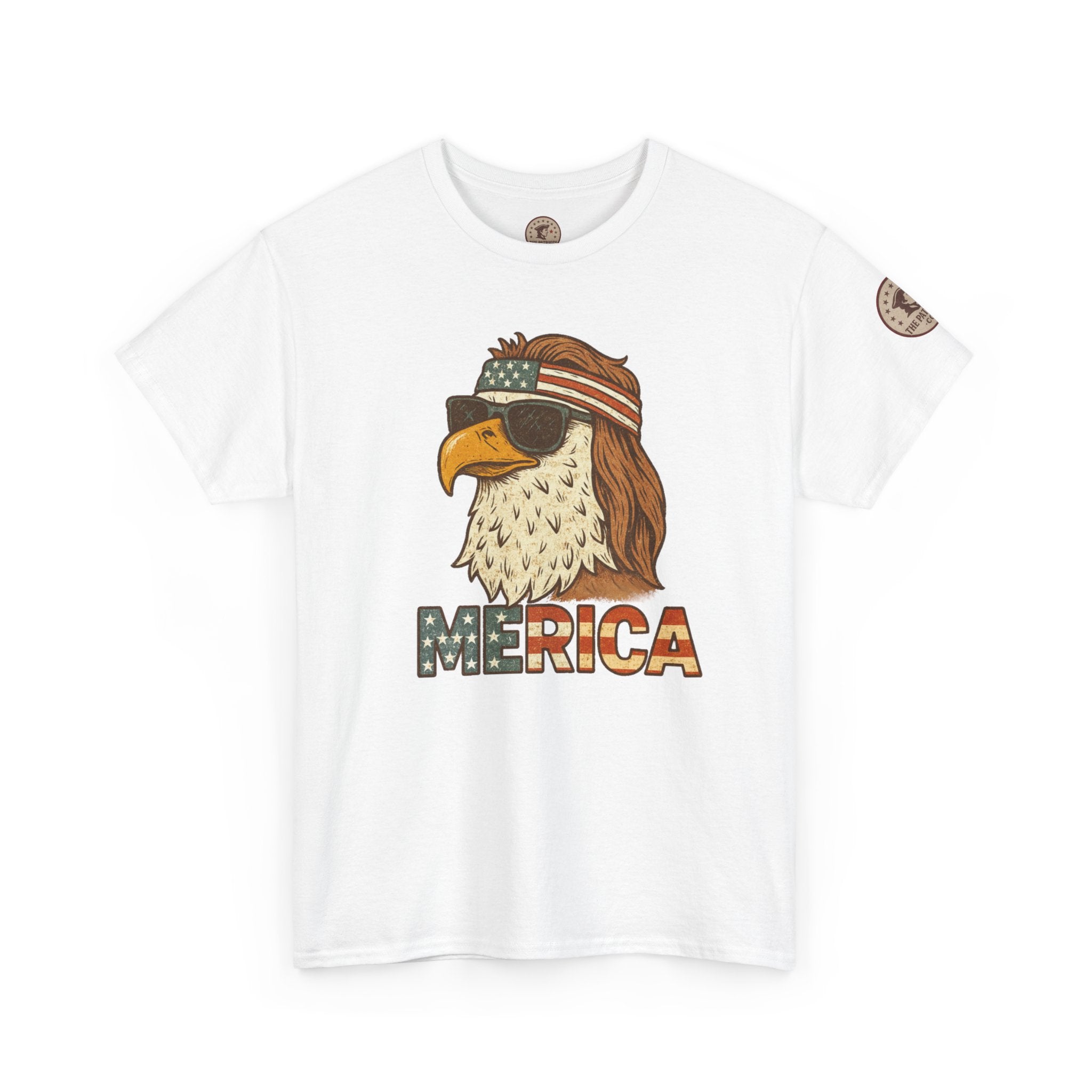 “Merica” Bald Eagle Graphic Tee – Heavy Cotton Graphic Tee Shirt - The Patriots .co