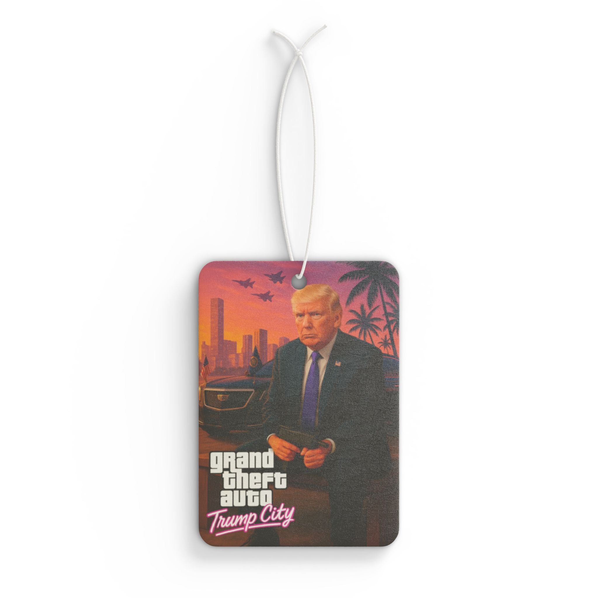 Grand Theft Auto Trump City Car Air Freshener - Unique Gift for Gamers